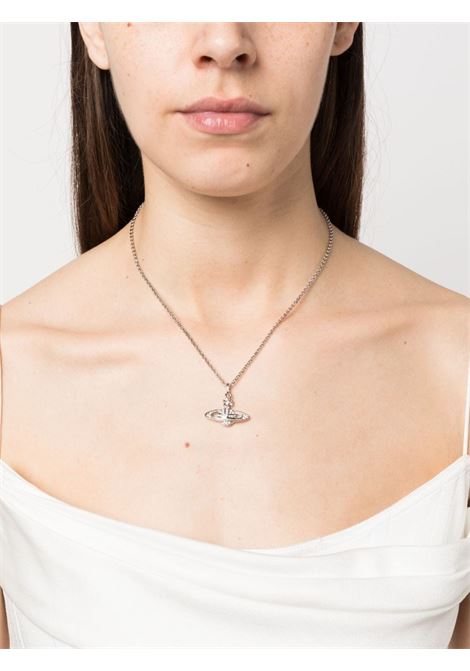 mini bas relief pendant woman platinum VIVIENNE WESTWOOD | 63020086-02P116-CNP116